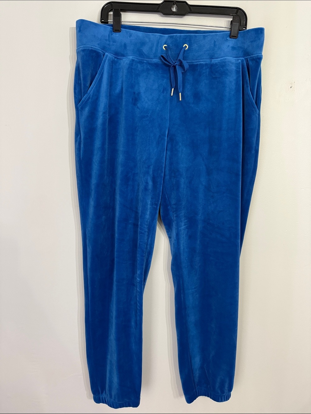 Lilly Pulitzer Mallie Velour Pants Blue Size XL